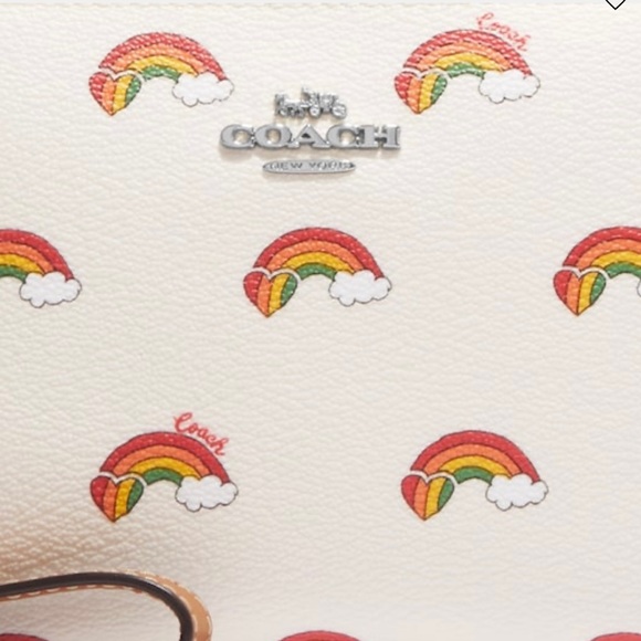 Coach small shoulder bag with Rainbow Print - Picture 7 of 9